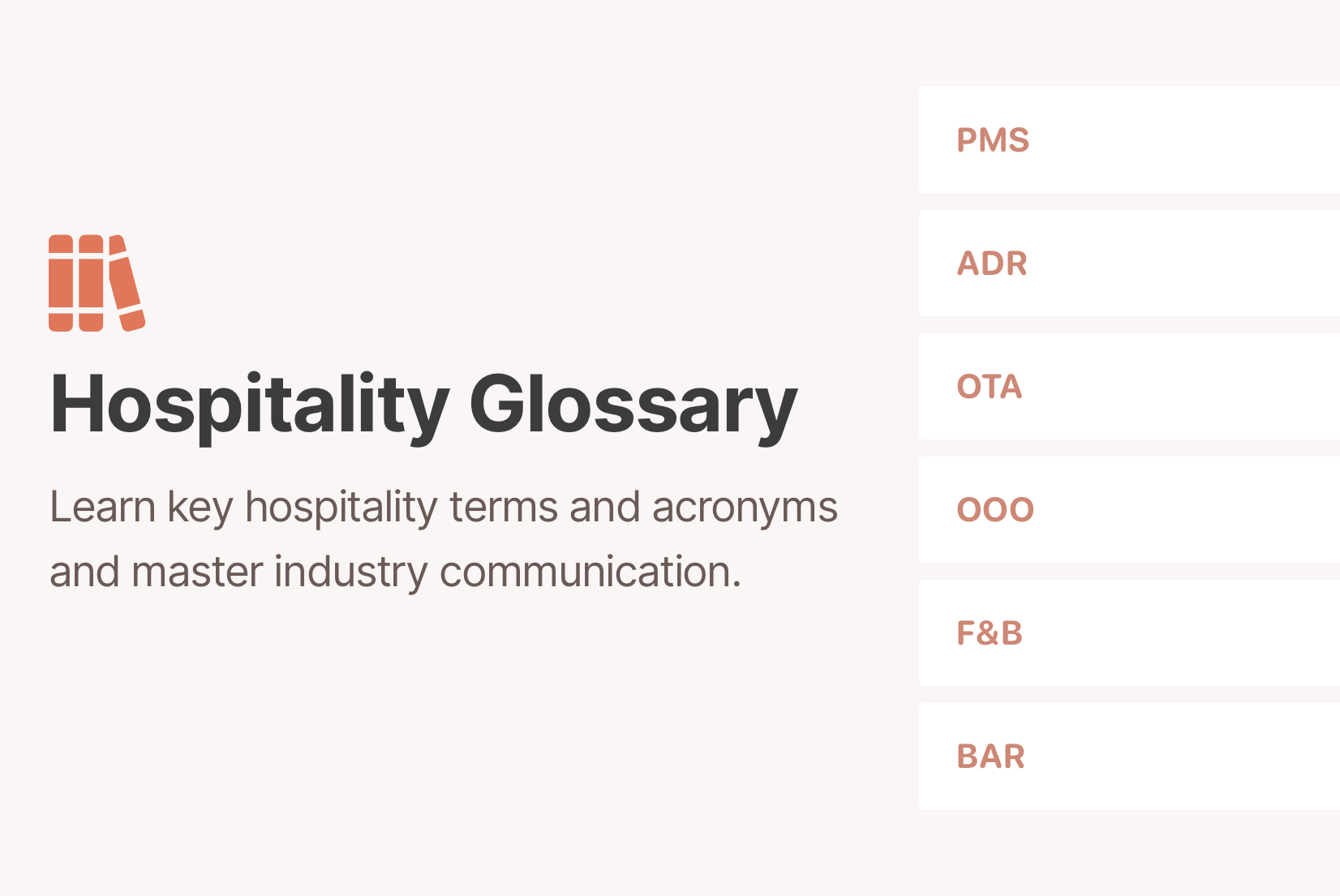 60+ Hotel acronyms & hospitality terms every manager should know
