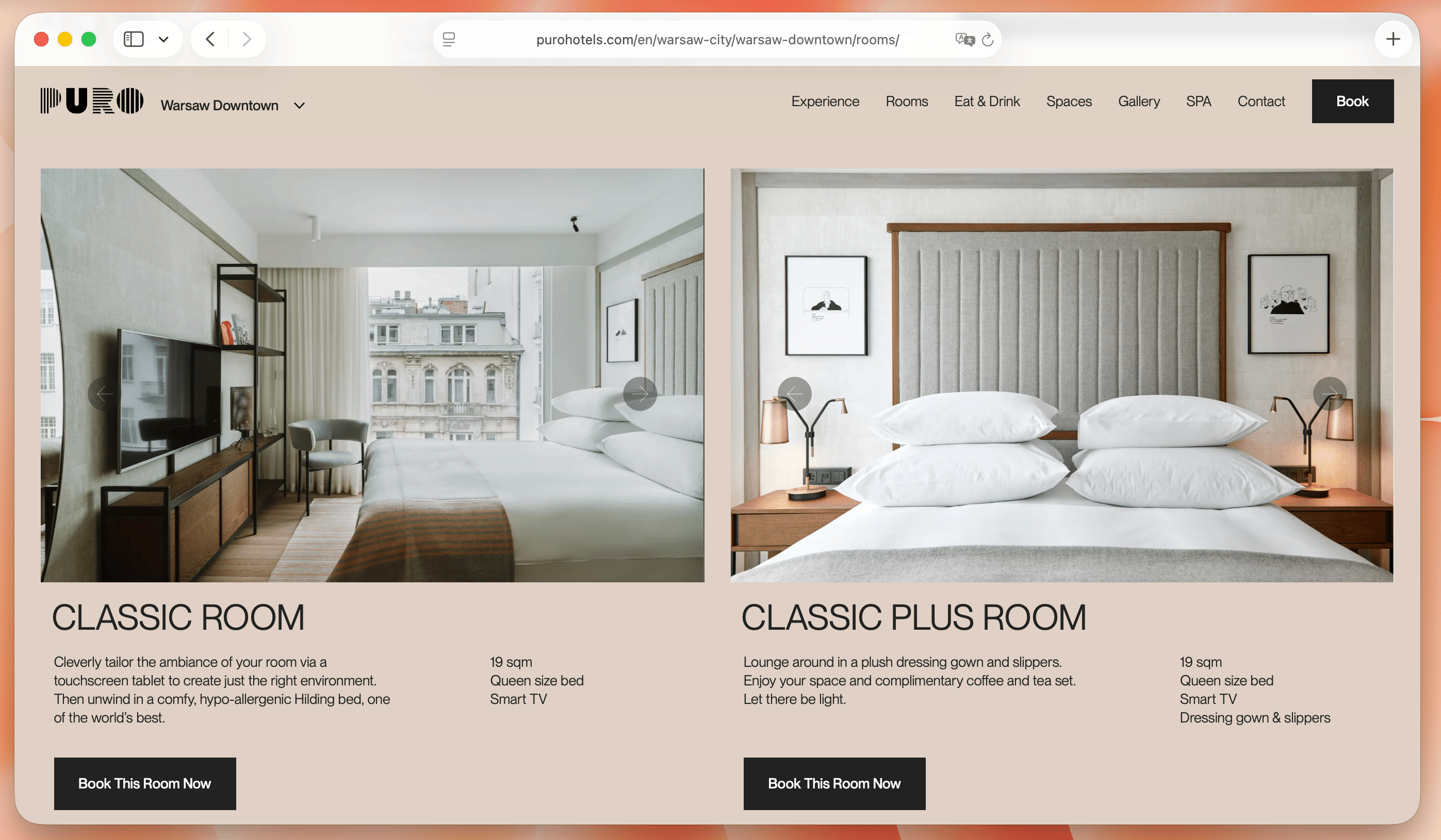 PURO Hotel rooms with real photos